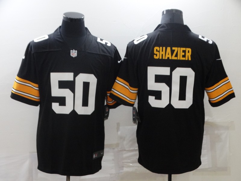 Men Pittsburgh Steelers #50 Shazier Black Nike throwback NFL Jerseys